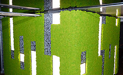 Freund moss manufactory art installation, moss object, moss box