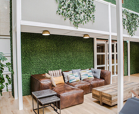 Freund Evergreen Moos Premium, brandschutz zertifiziert, We Work Offices London