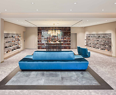 Leder-Fußboden von Freund GmbH, Schuhhaus Prange Düsseldorf